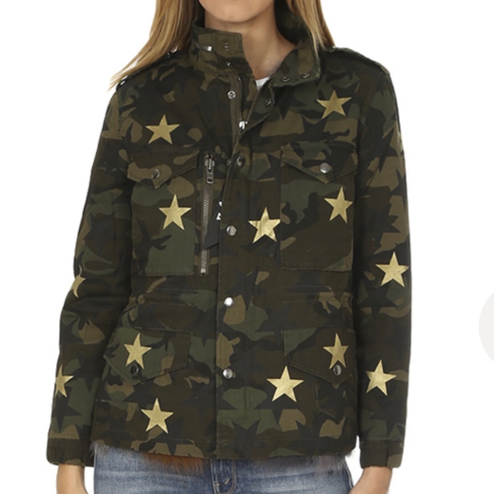 Jocelyn Camo Fur Lined Jacket